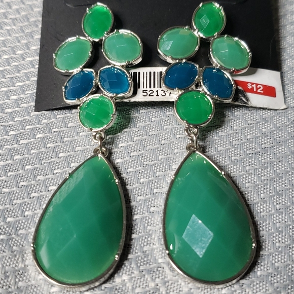 Mixit Jewelry - Mixit Green and Blue Earrings